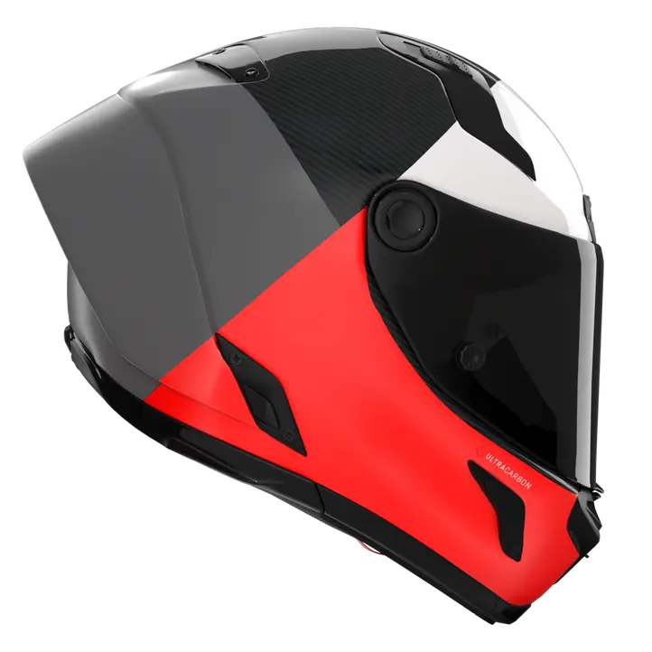 Nolan X-804 RS Helm Ultra Carbon Blocco Rood/Wit 369 