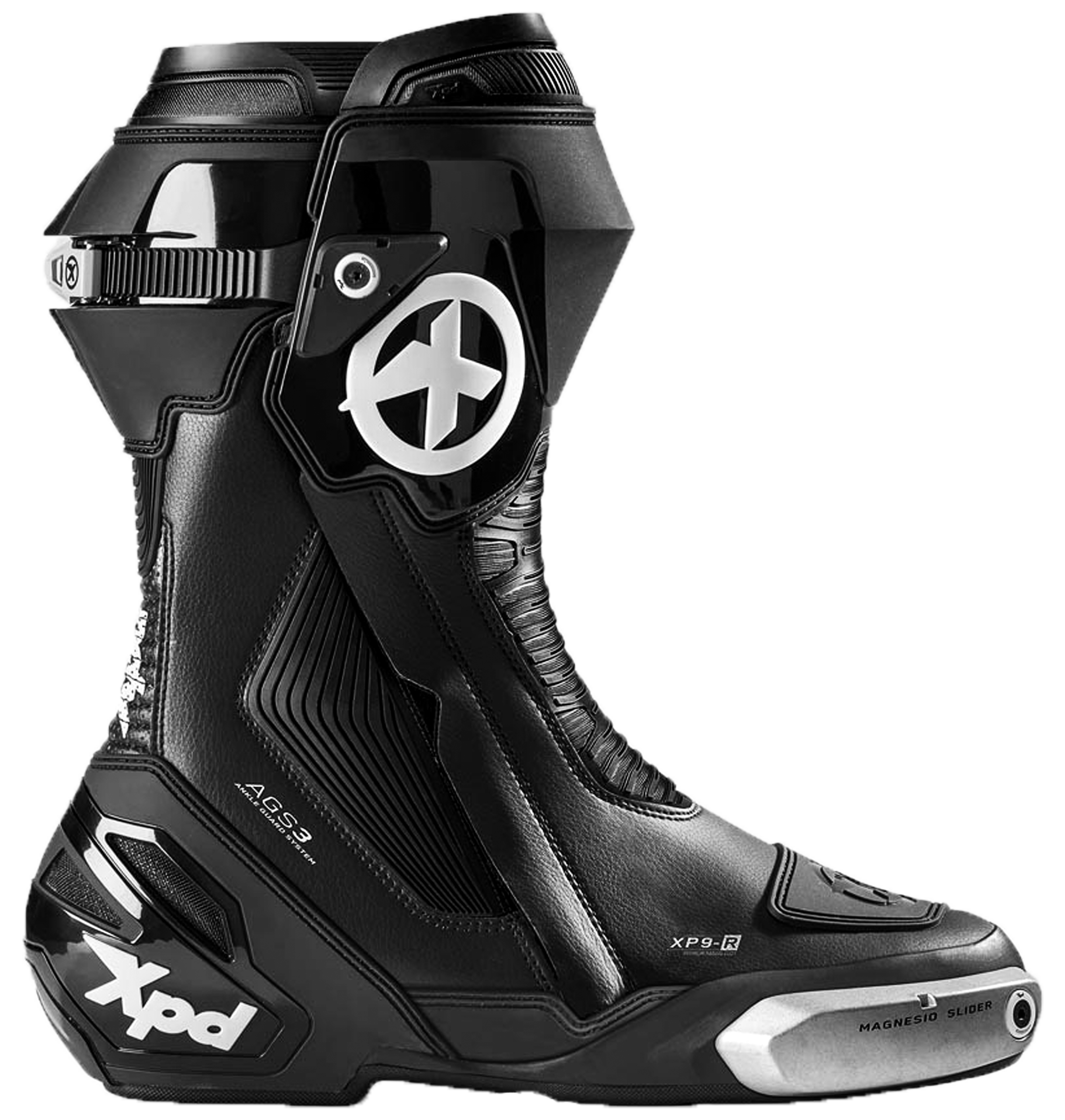 XPD XP9-R Racing and Street Motorcycle Boots | Men's | Black 