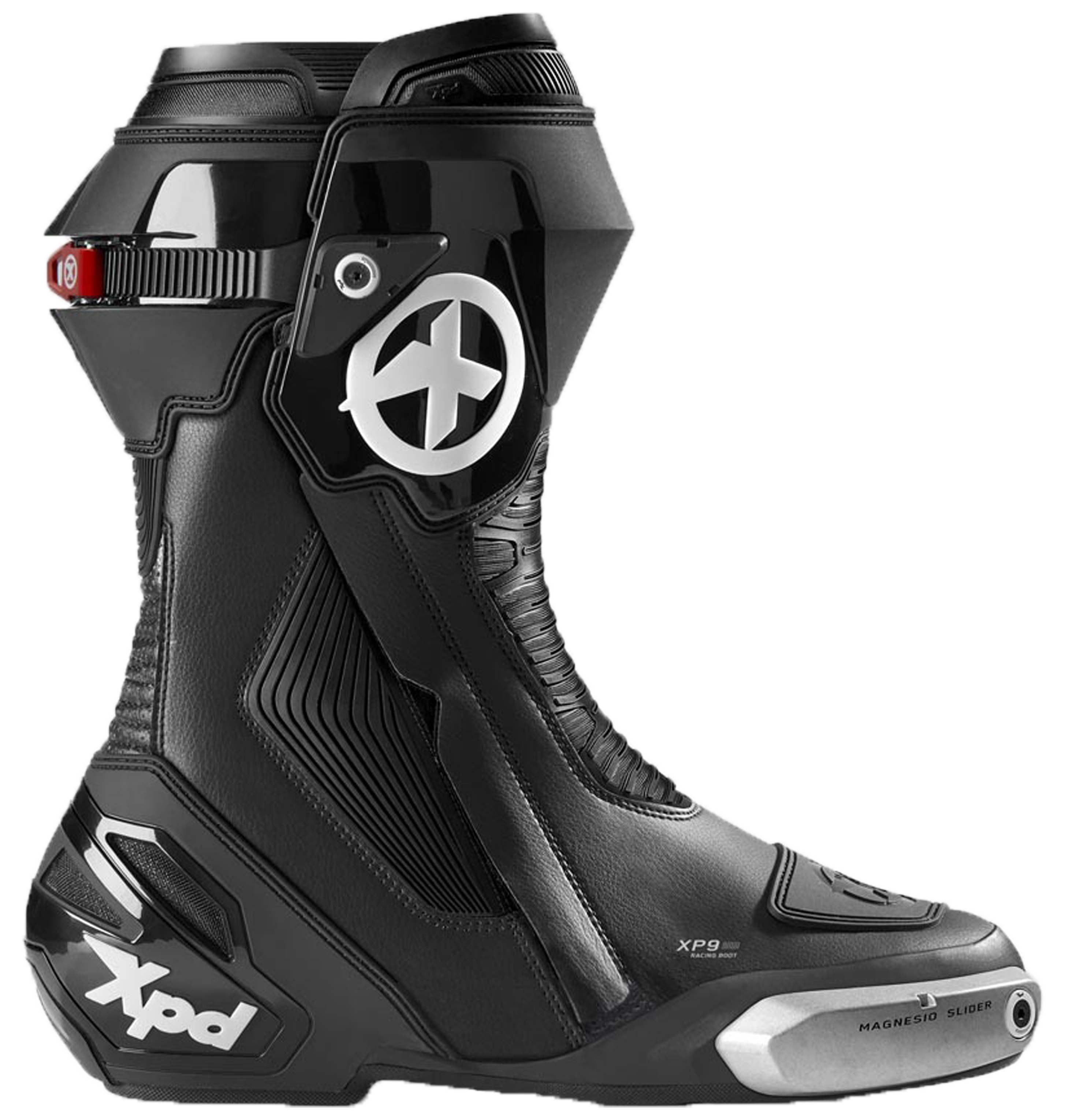 XPD XP9-S Racing und Straßen Motorradstiefel | Herren | Schwarz