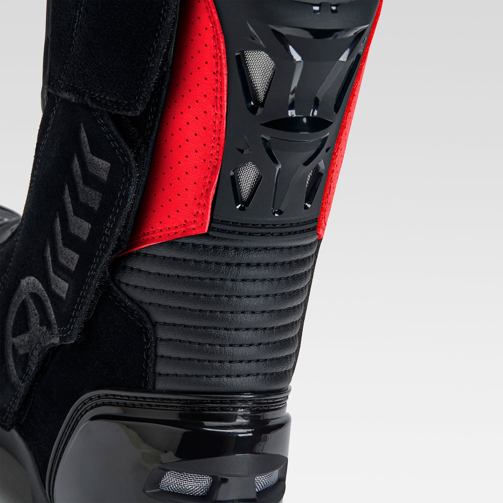 XPD XP6-S Motorcycle Boots | Men's | Red/Black 