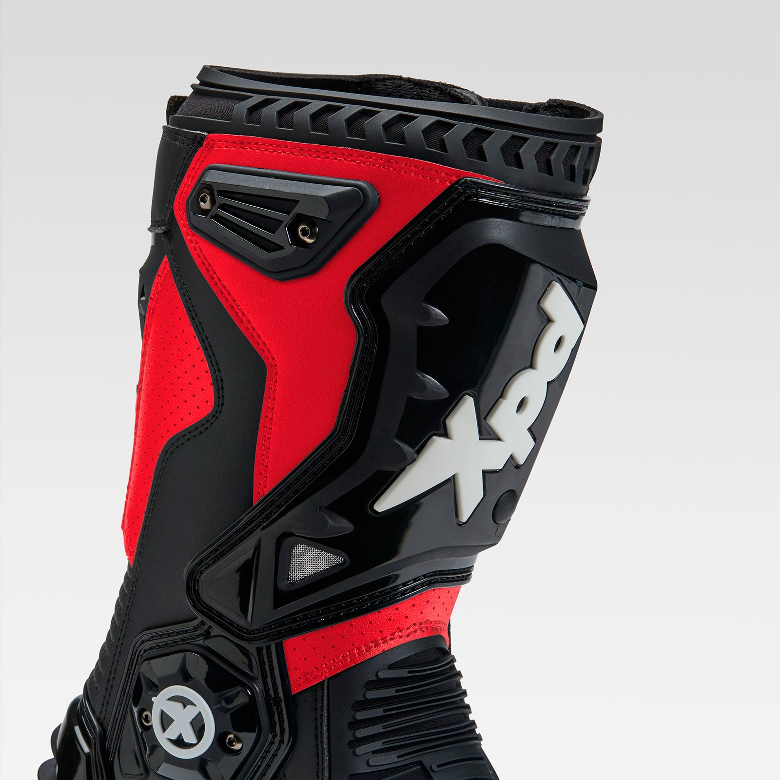 XPD XP6-S Motorcycle Boots | Men's | Red/Black 