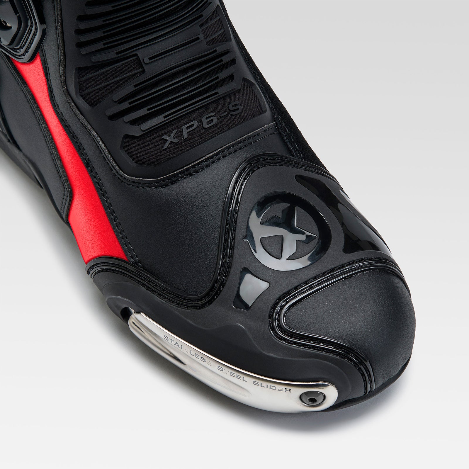 XPD XP6-S Motorcycle Boots | Men's | Red/Black 