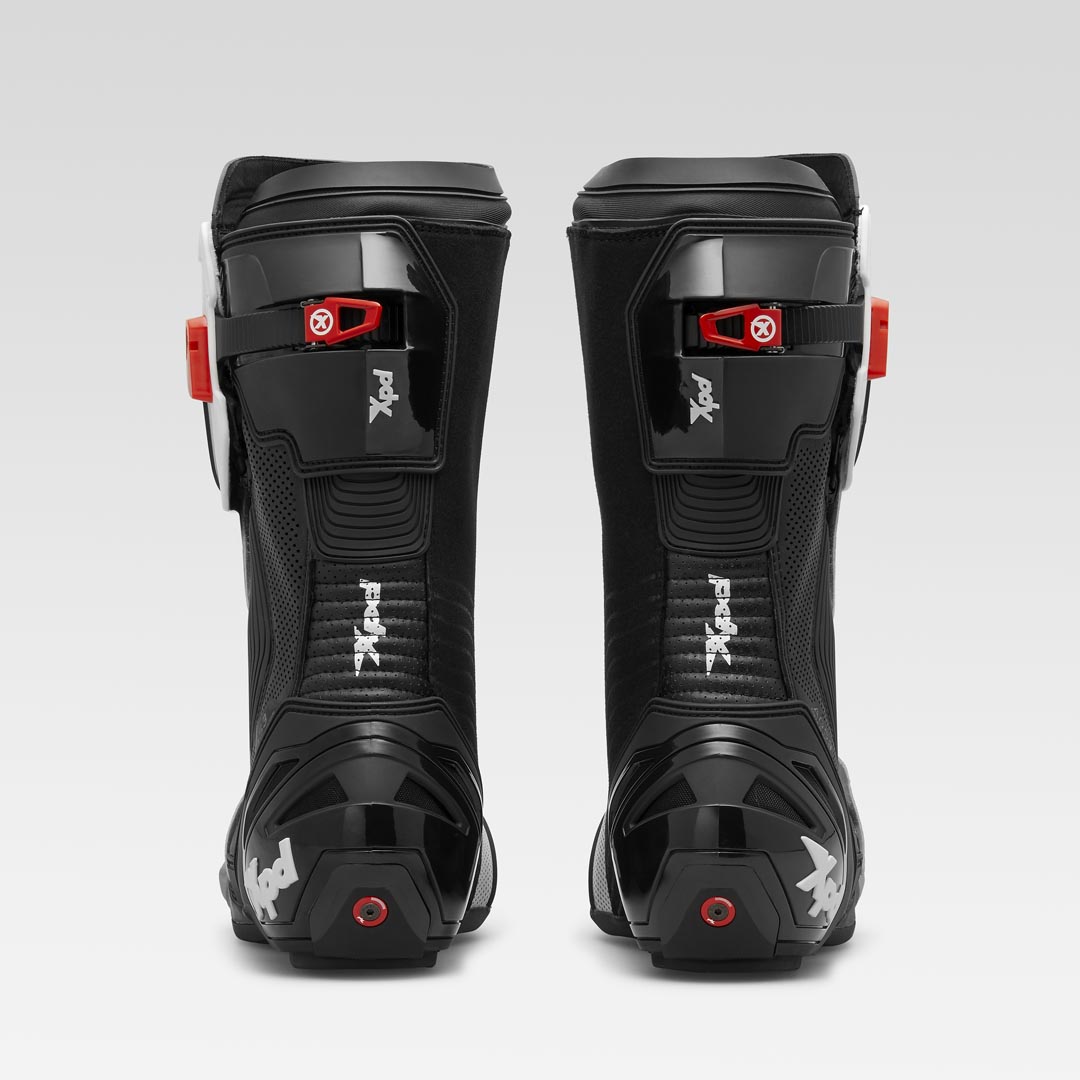 XPD XP9-R AIR bottes de moto perforées de course et de route | Hommes | Blanc/Noir 