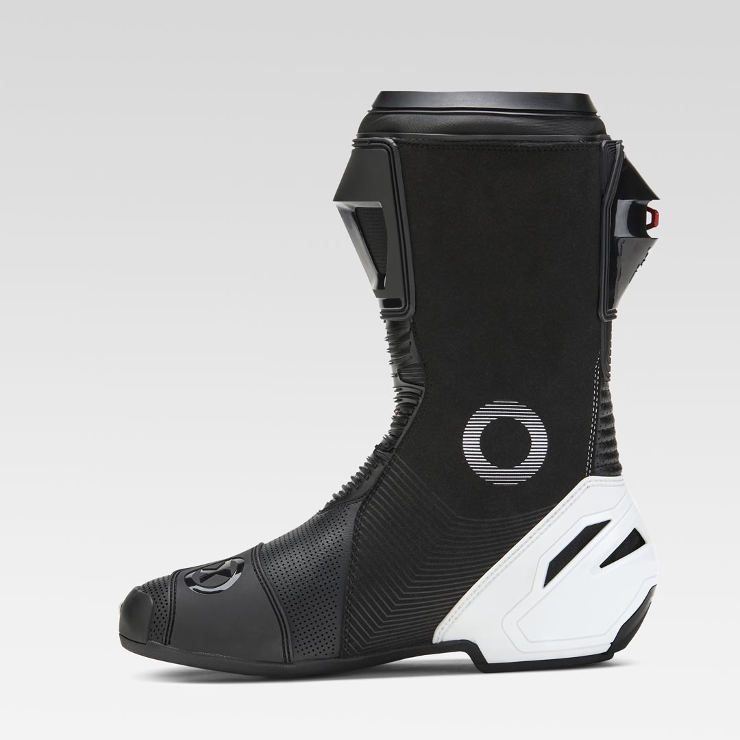 Stivale da moto da corsa e da strada XPD XP9-S AIR perforato | Uomo | Bianco/Nero 