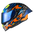 Nexx X.R3R Helm Ziger Carbon Orange Blau 01XR323513169