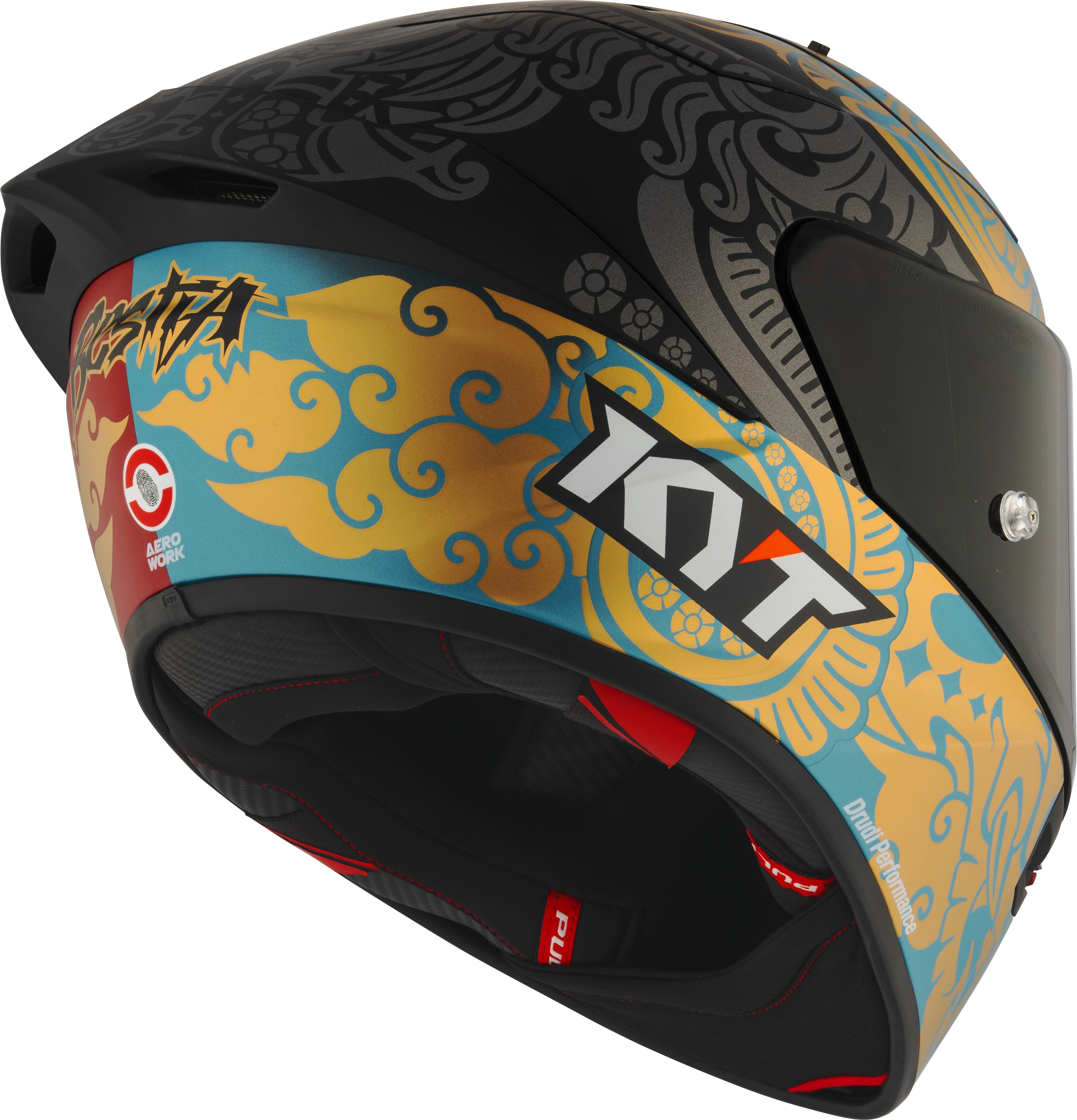 Casque de course KYT KX-1 Enea Bastianini Réplique Indonésie 2023 Y6KX0004 