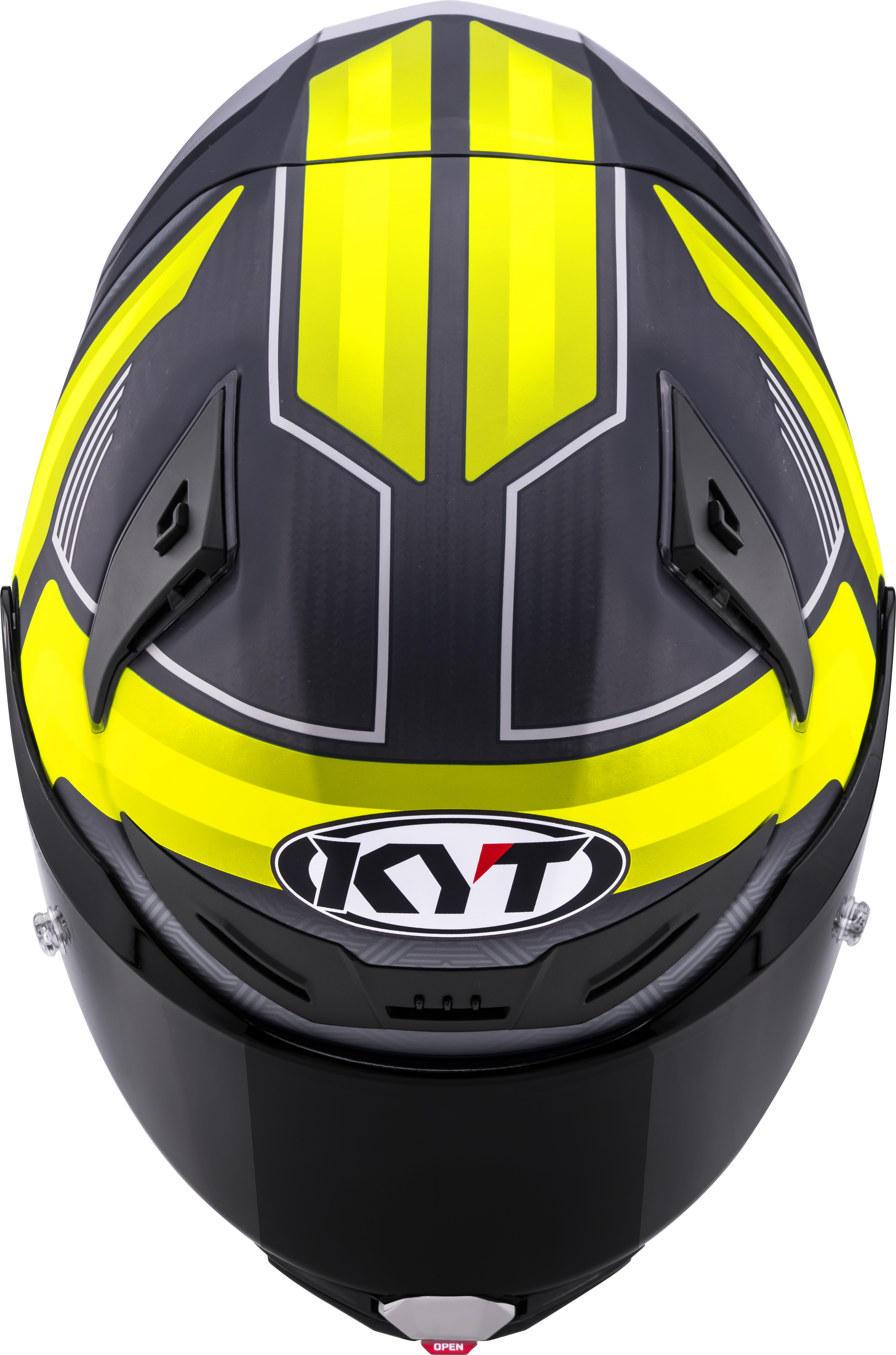 KYT R1R Racing Helm Carbon Accelerator Geel Y6R10010 