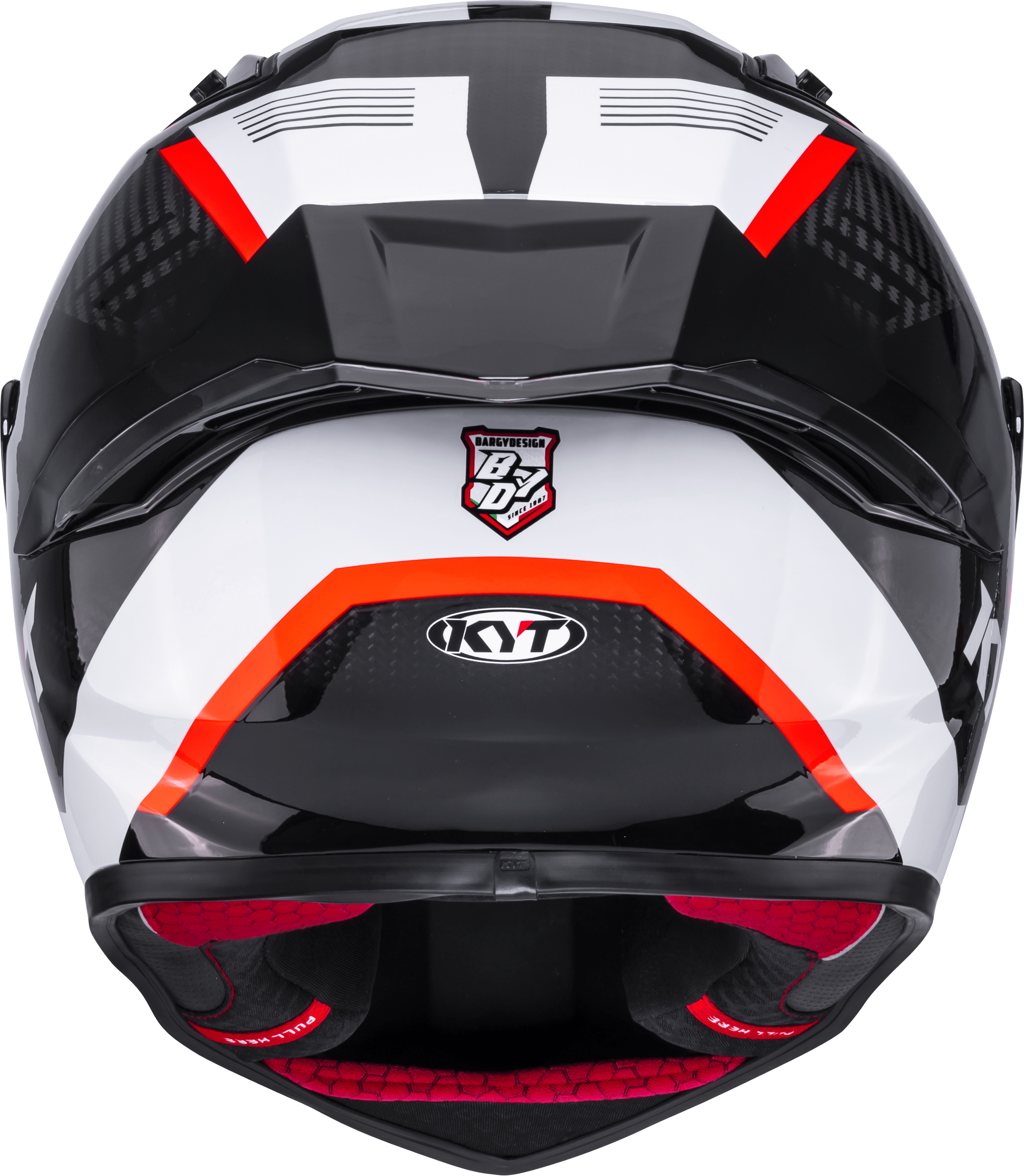 KYT R1R Capacete de Corrida Carbon Zone Vermelho Y6R10007 