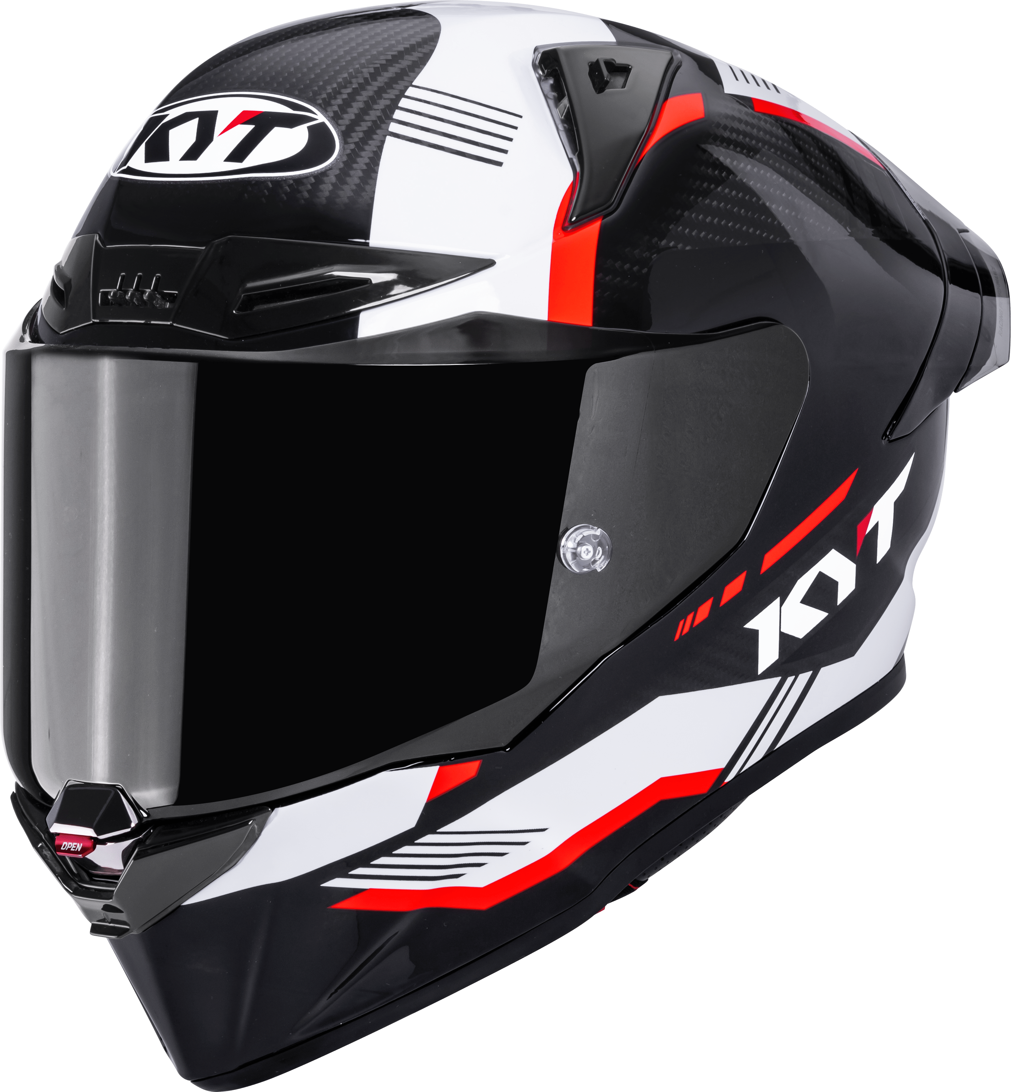 KYT R1R Capacete de Corrida Carbon Zone Vermelho Y6R10007 