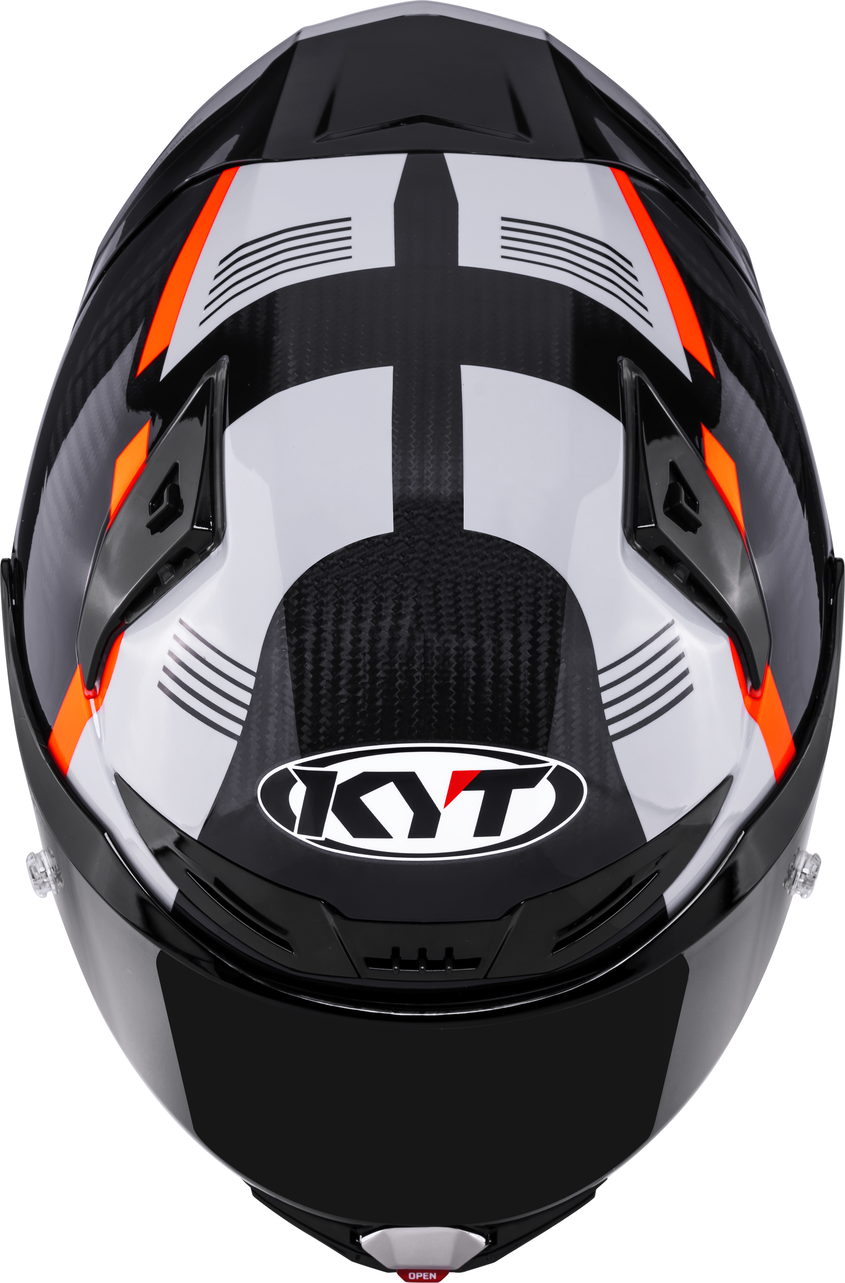 KYT R1R Casco de Carreras Carbono Zona Naranja Y6R10008 