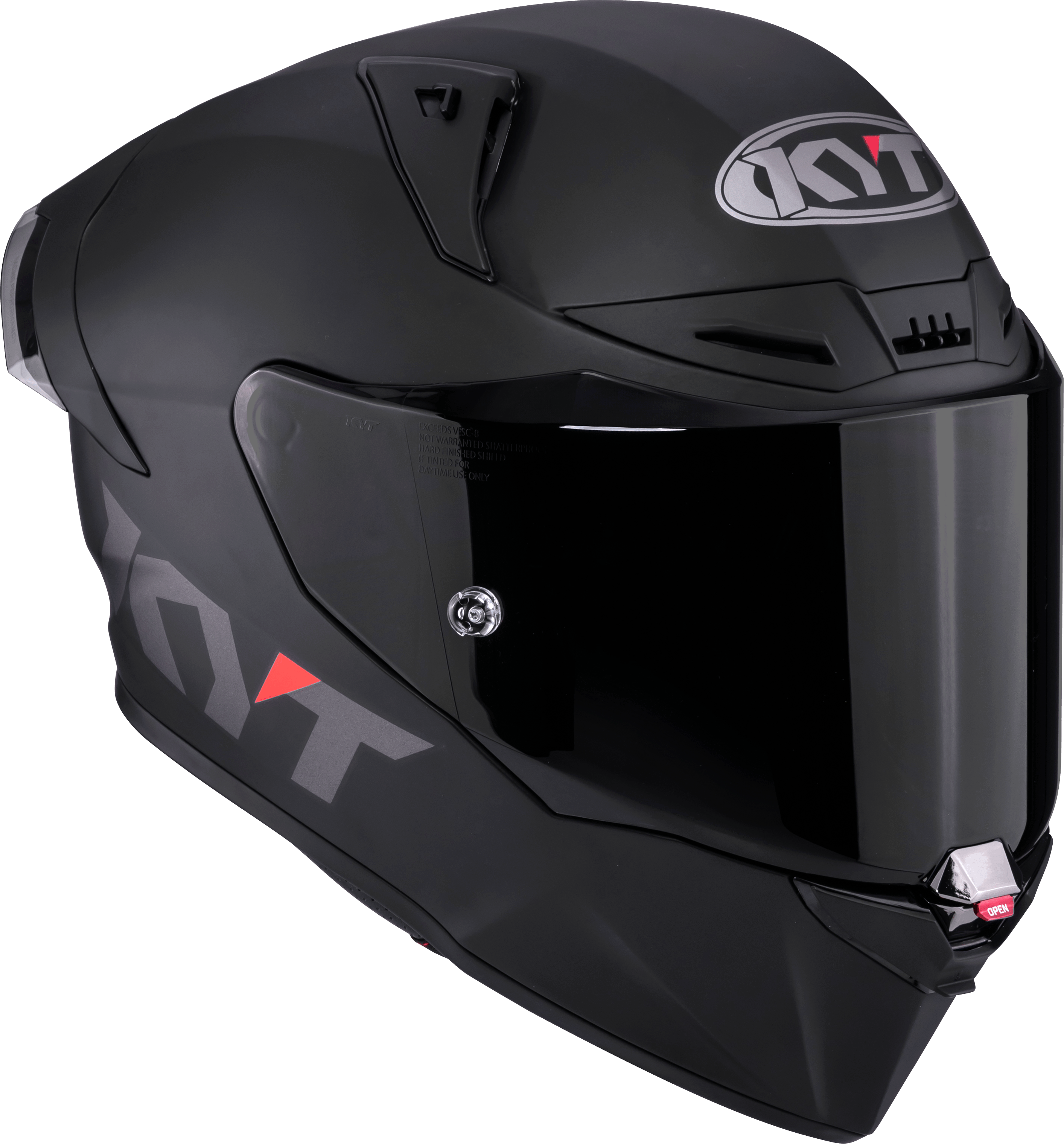 Casque de course KYT R1R Plain noir mat Y6R100X6 