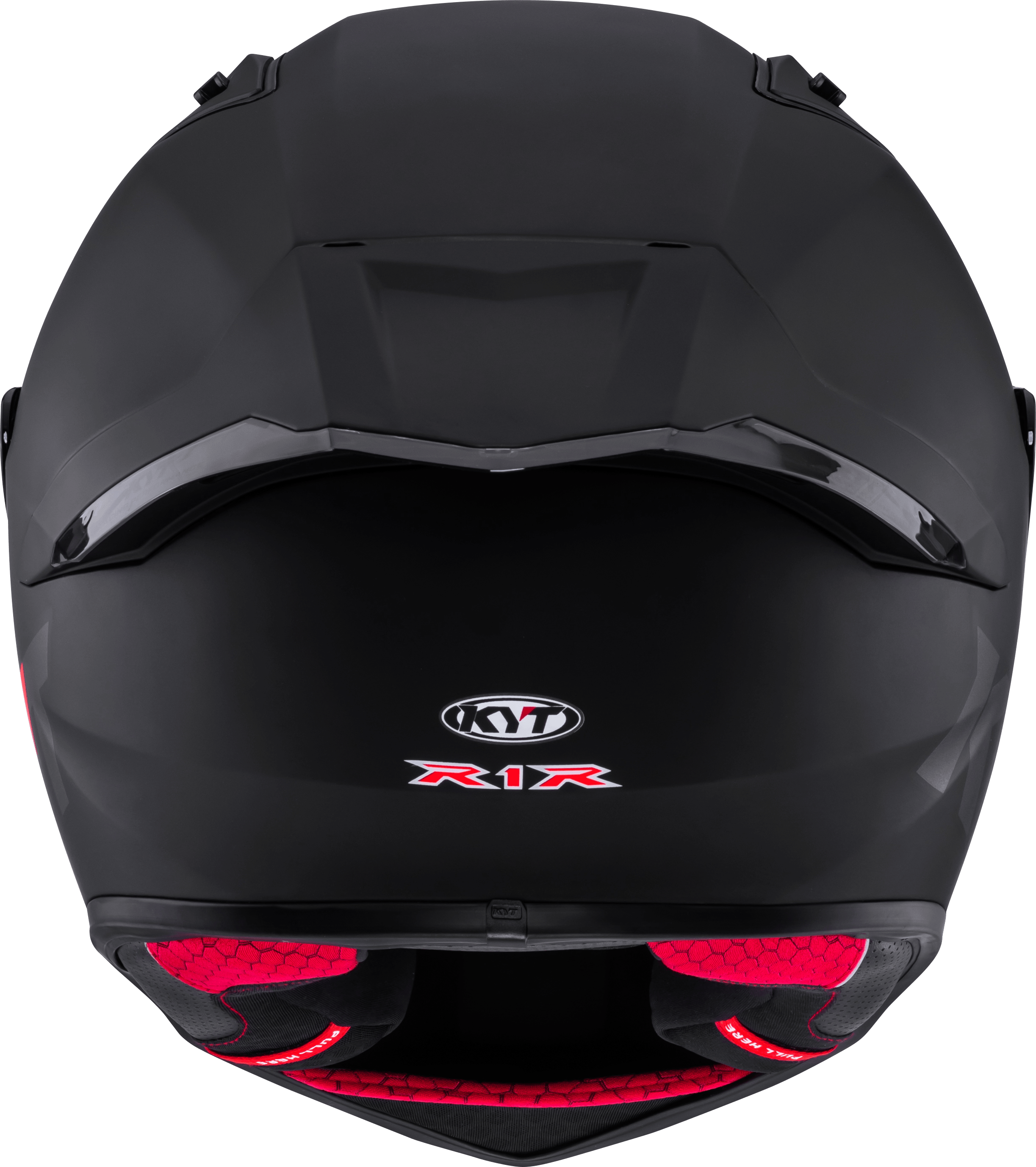 Casque de course KYT R1R Plain noir mat Y6R100X6 