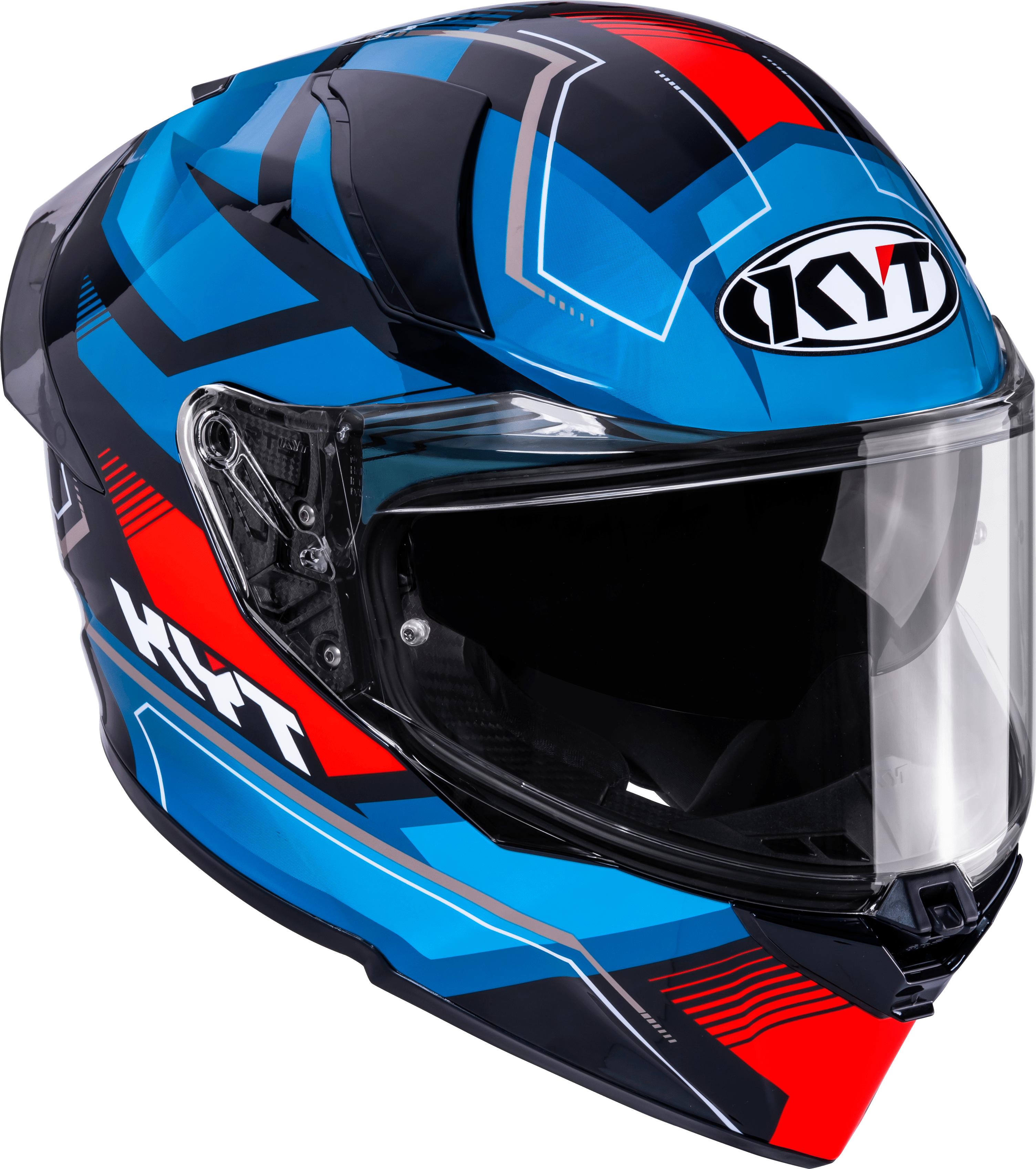 KYT R2R Casco Parsec Nero / Blu / Rosso Y6R20024 
