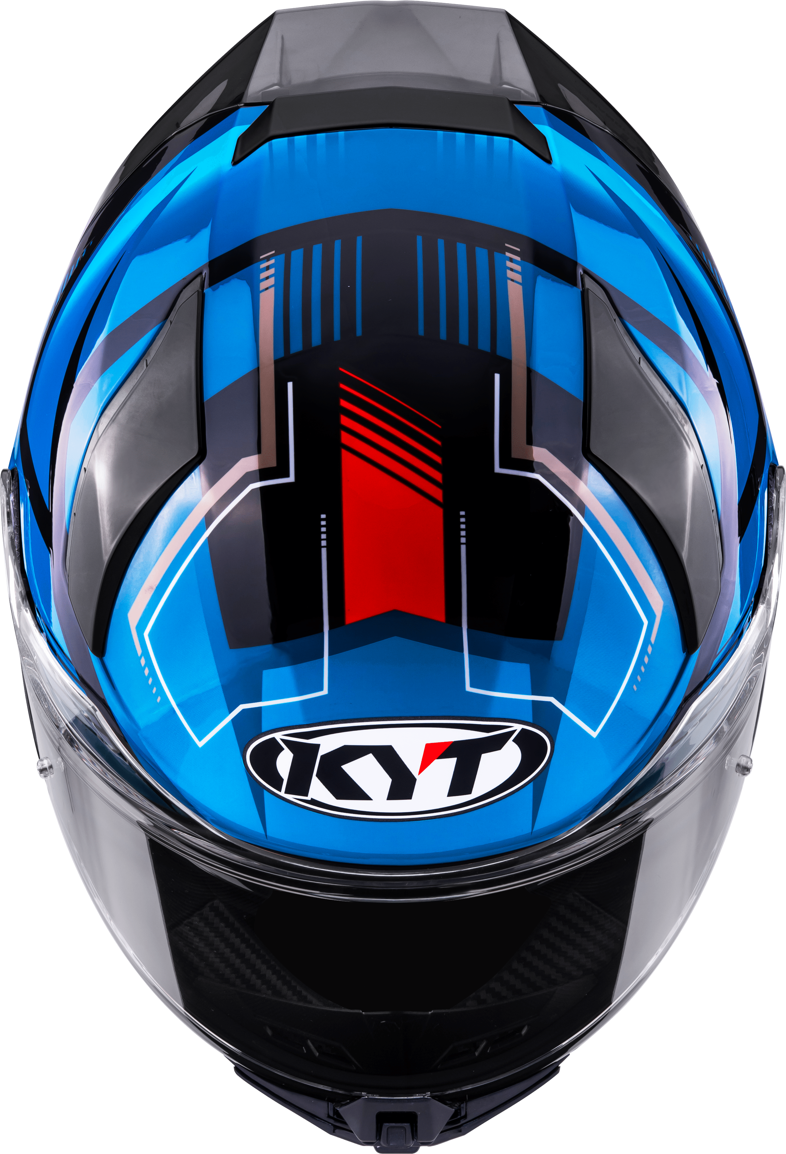 KYT R2R Casco Parsec Nero / Blu / Rosso Y6R20024 