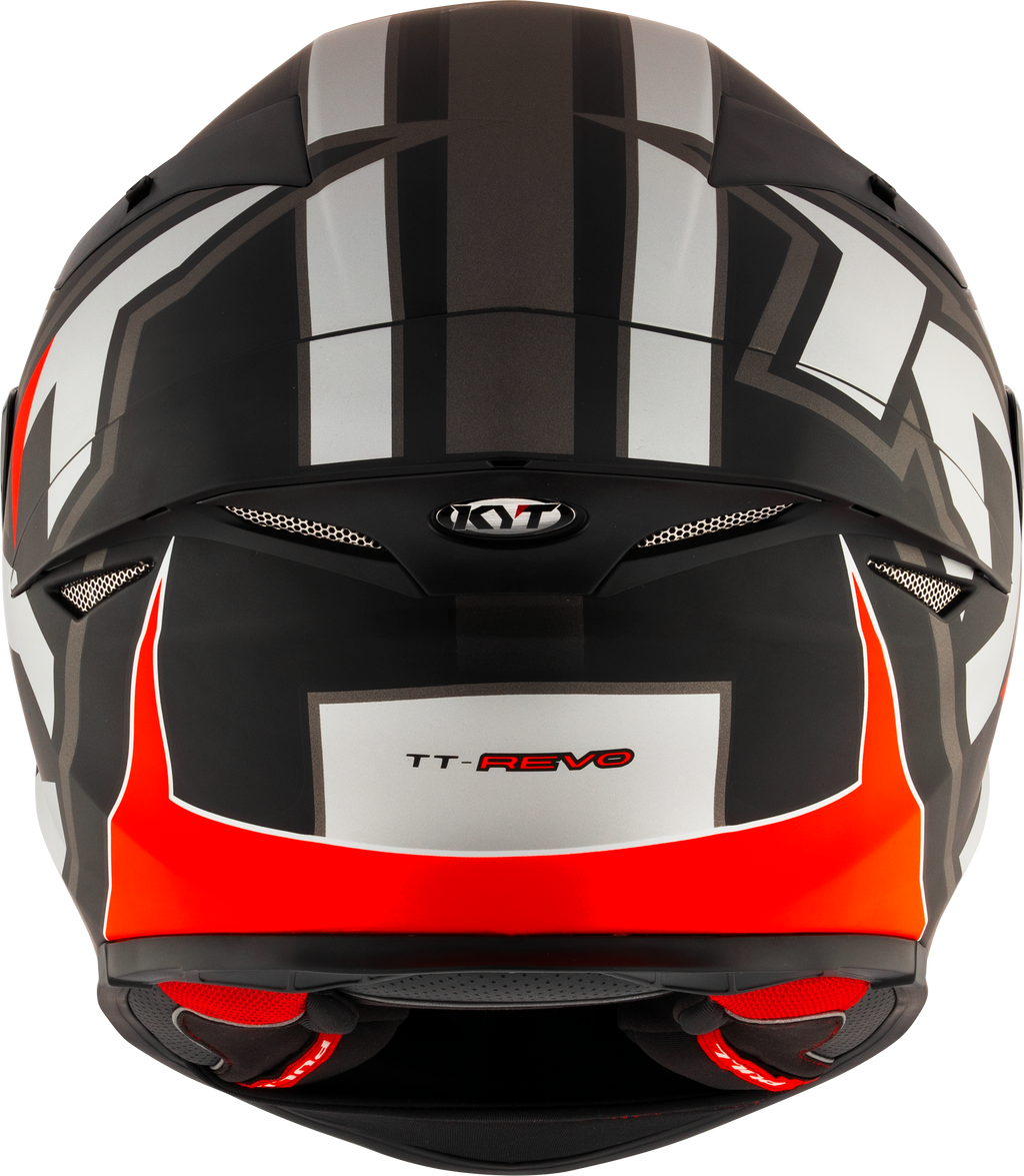 Kyt tt-revo helm อิเล็กตรอนสีเทาสีแดง Matt y6tr0006
