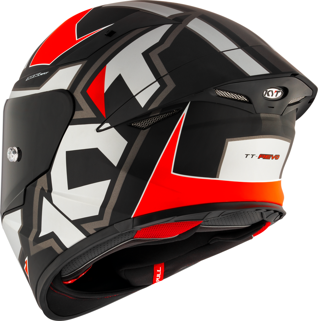 Kyt tt-revo helm อิเล็กตรอนสีเทาสีแดง Matt y6tr0006