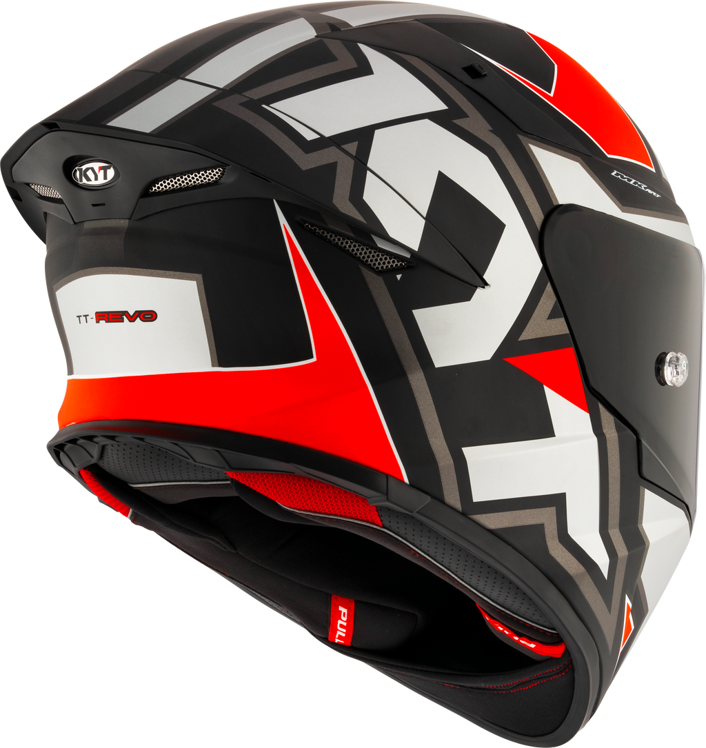 Kyt tt-revo helm อิเล็กตรอนสีเทาสีแดง Matt y6tr0006
