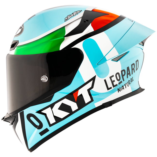 Kyt TT-Revo Helm Leopard Racing Replica Italy Tricolore Y6tr0017