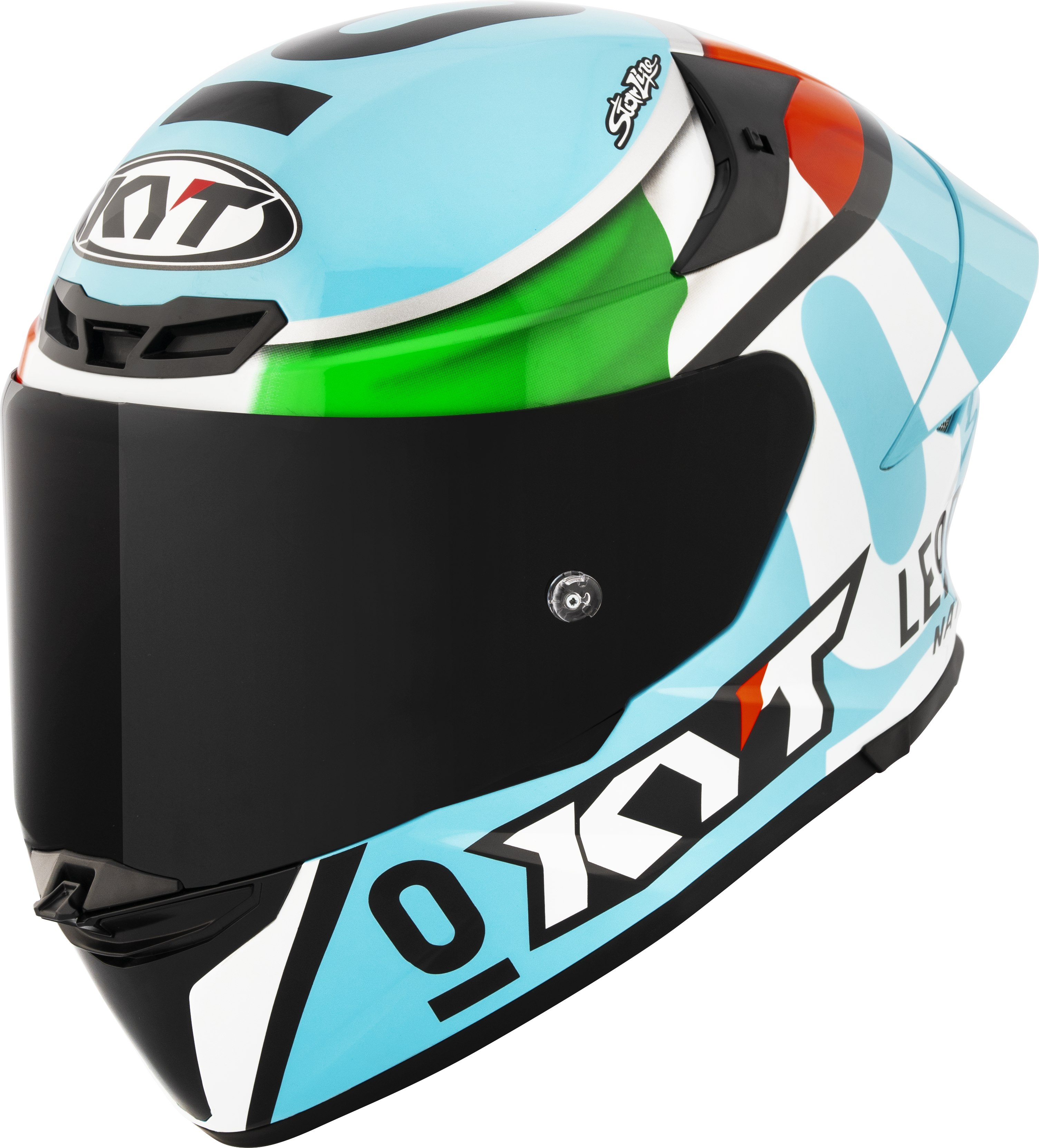 Kyt TT-Revo Helm Leopard Racing Replica Italy Tricolore Y6tr0017