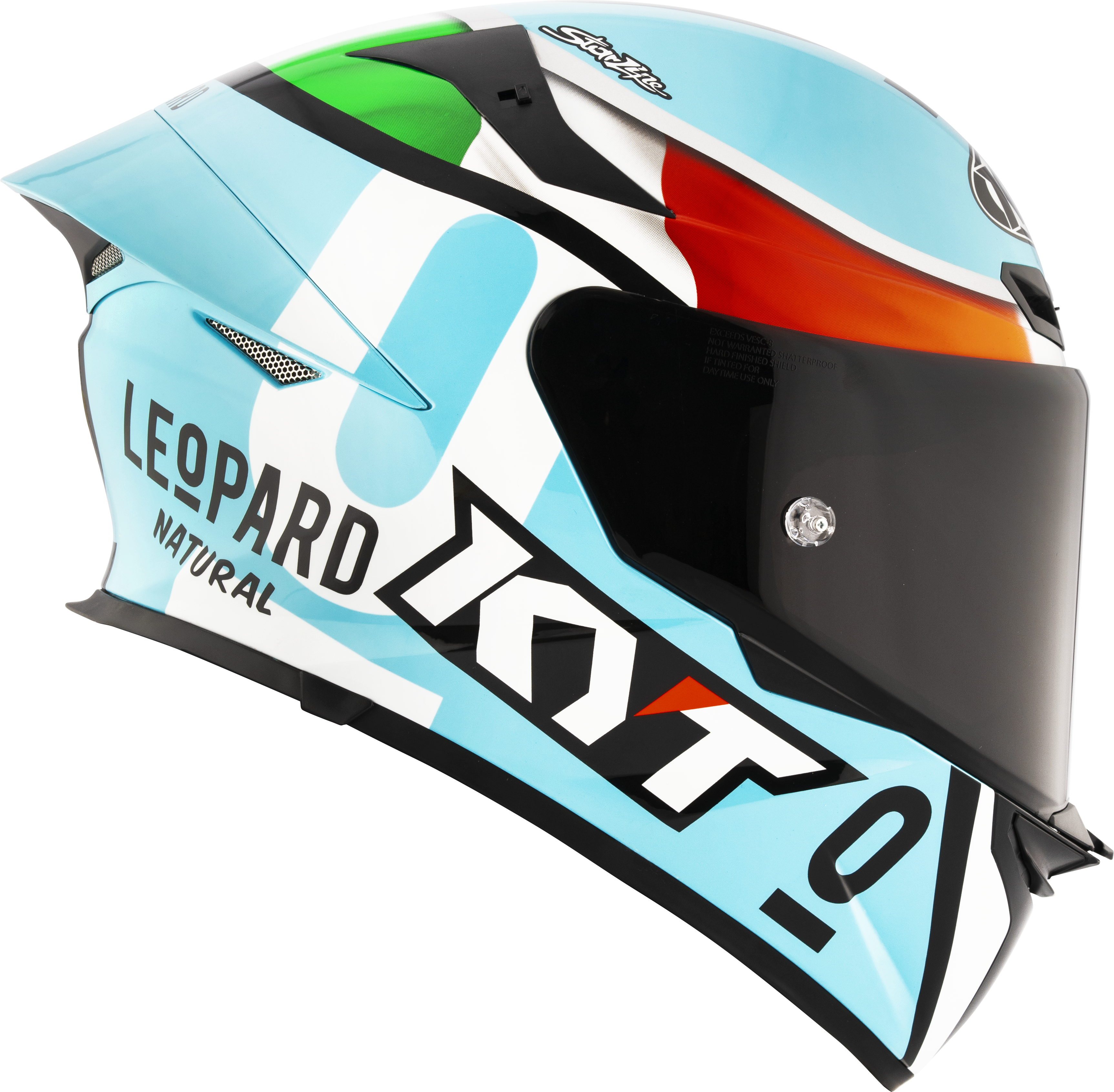 Kyt TT-Revo Helm Leopard Racing Replica Italy Tricolore Y6tr0017