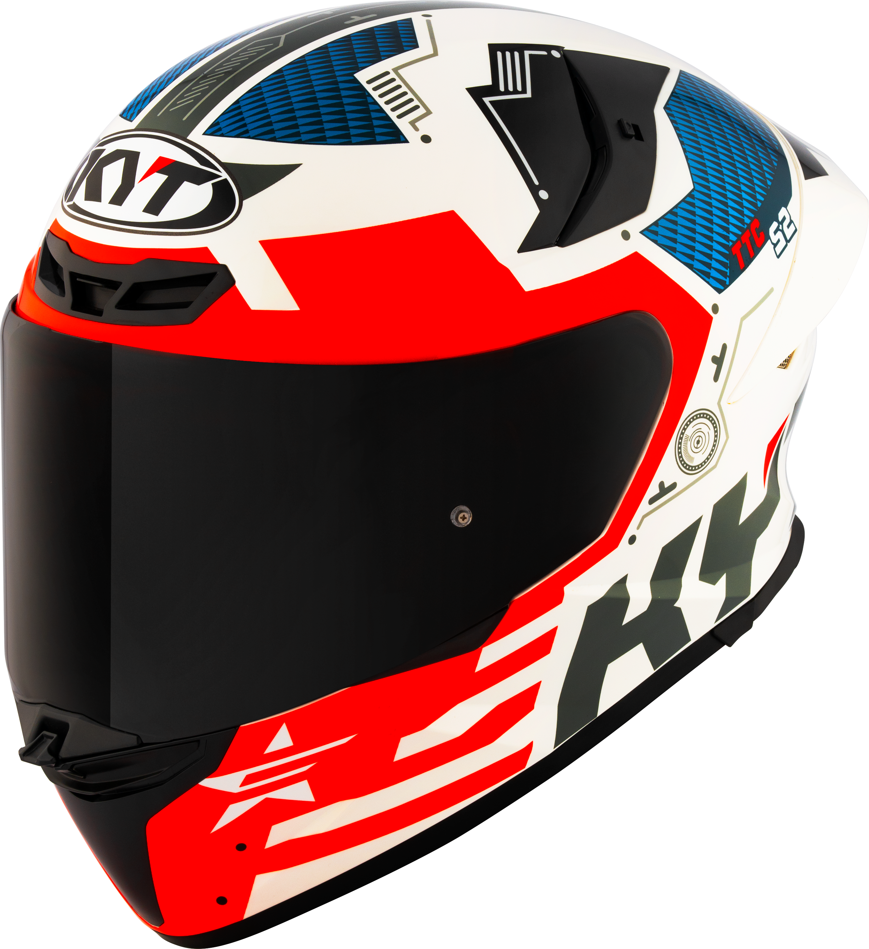 KYT TT-Revo Capacete Fuselagem Vermelha Y6TR0020 