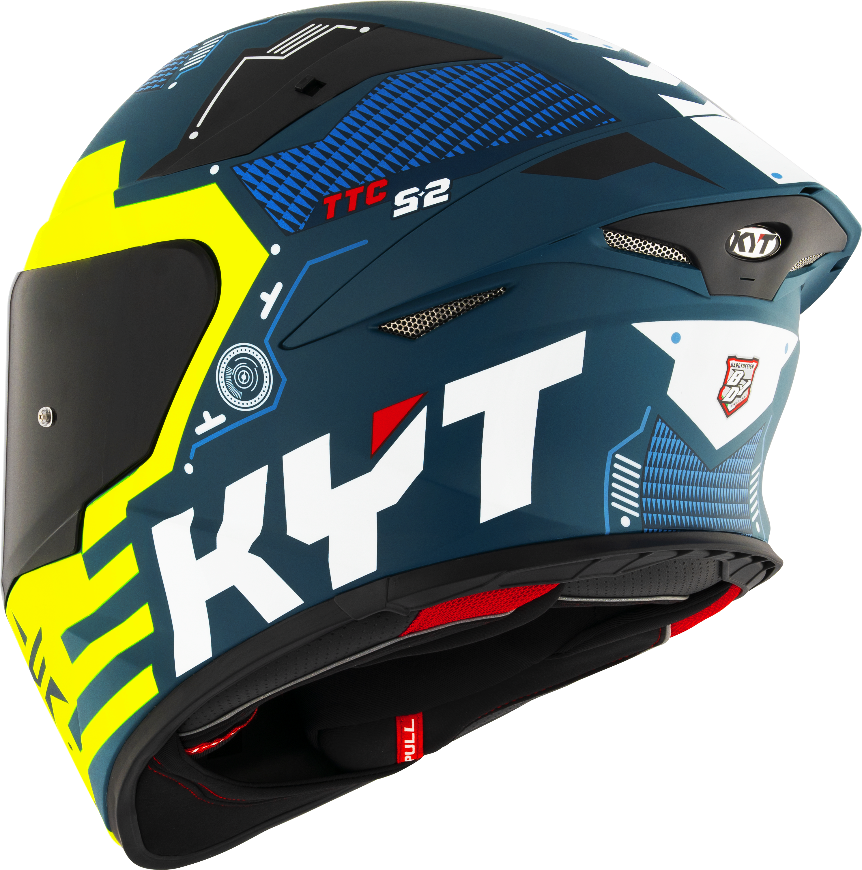 KYT TT-Revo Casco Fuselaje Amarillo mate Y6TR0021 