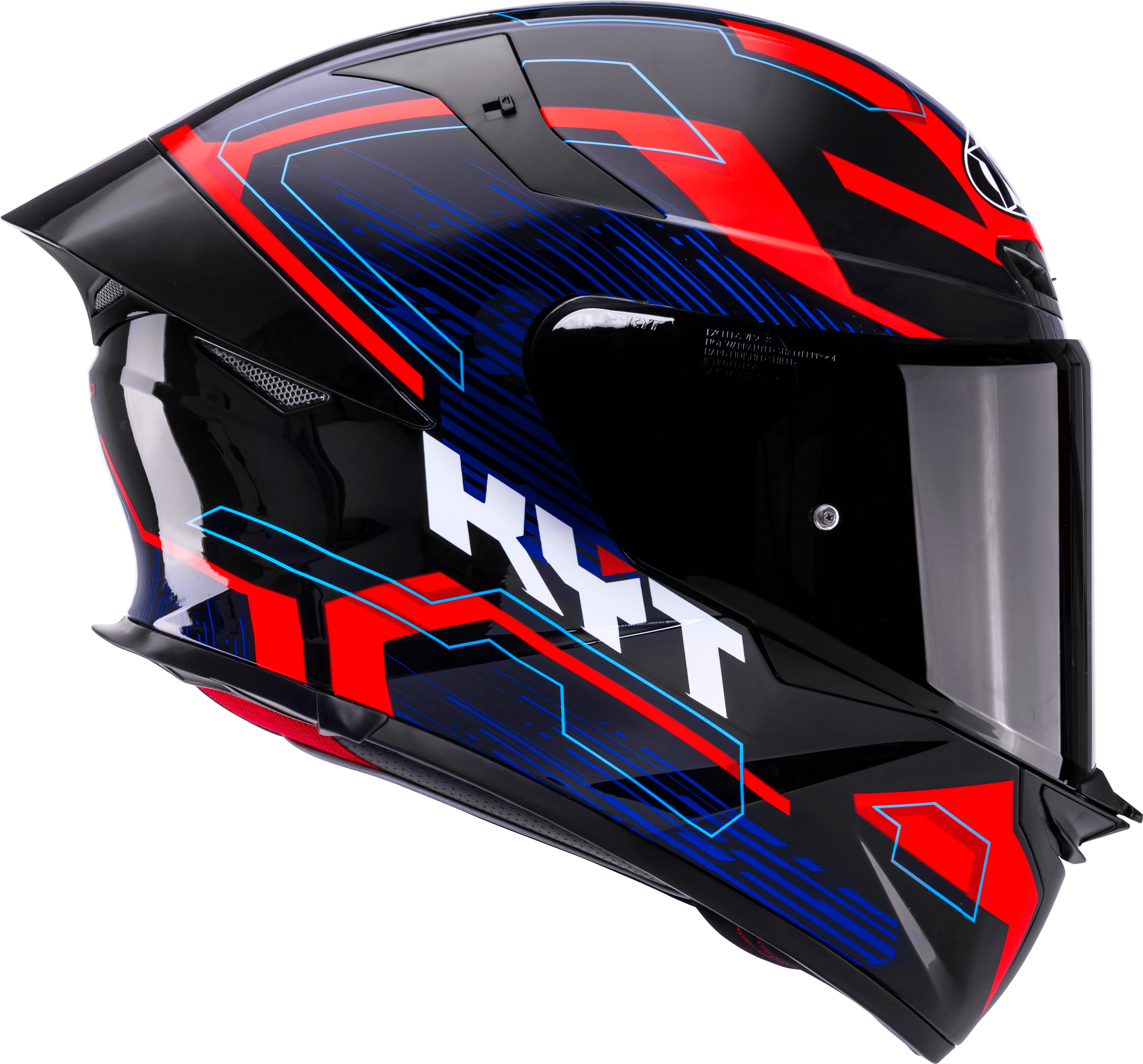 KYT TT-Revo Casco Speeding Negro / Rojo / Azul Y6TR0053 