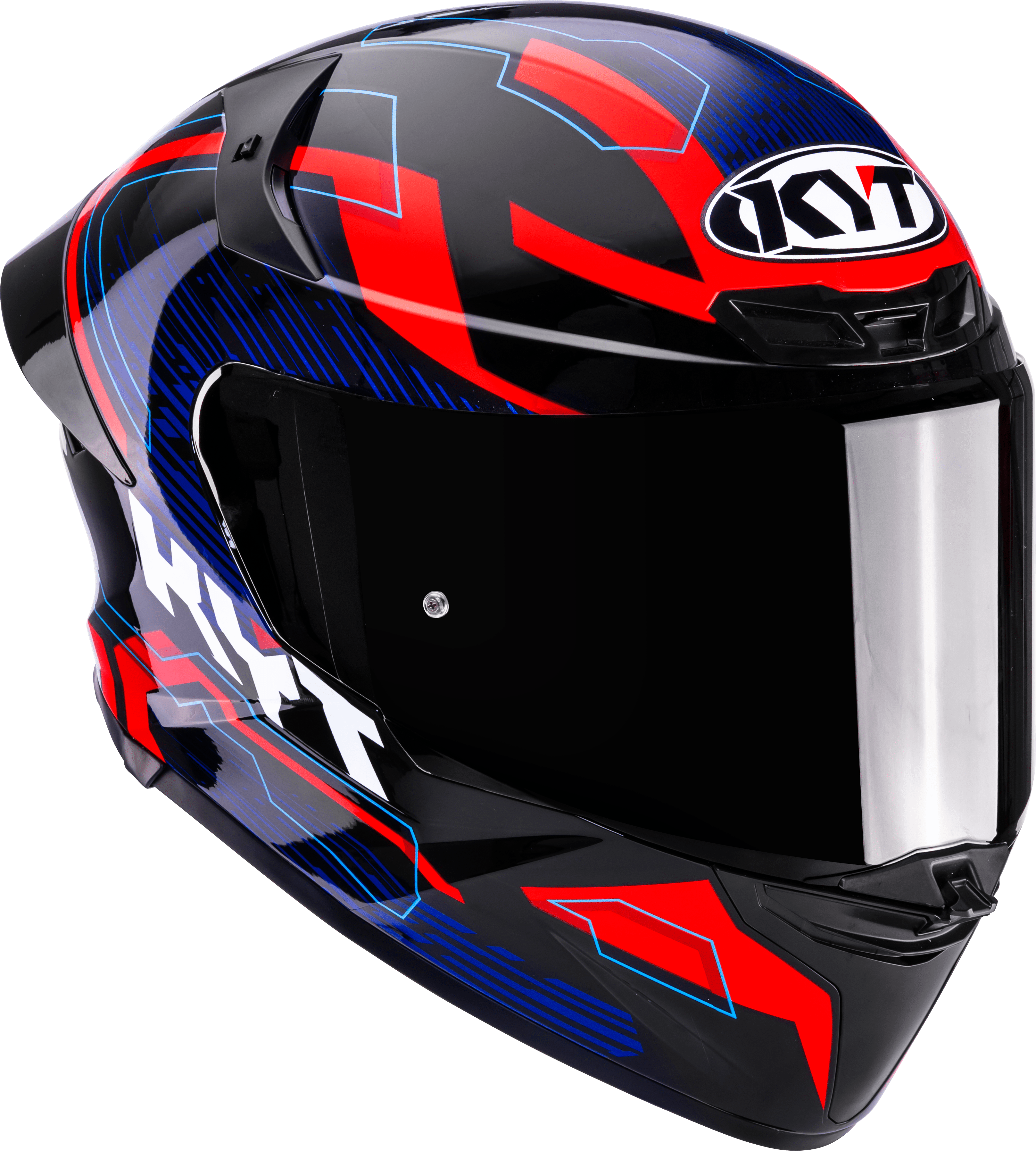 KYT TT-Revo Casco Speeding Negro / Rojo / Azul Y6TR0053 