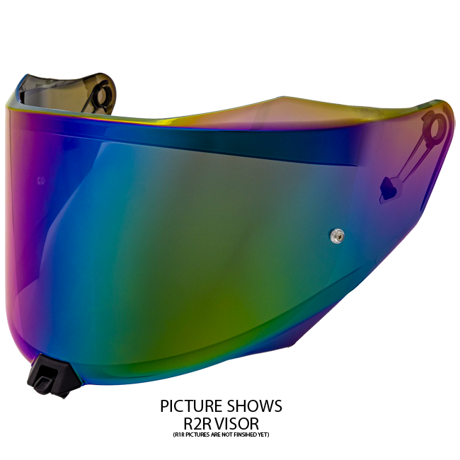 KYT Visor R1R Iridium Rainbow YAR10VI0 