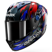Casque Shark Aeron Helm Johann Zarco Réplica GP de France – Carbone Bleu Chrom 