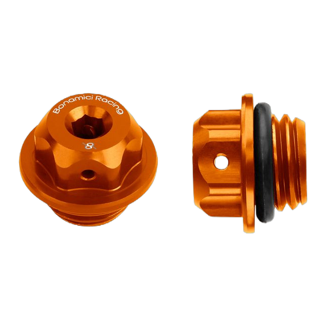Öleinfülldeckel M19,5x2,5 Bonamici Racing T003 für CFMOTO 675 SR-R – Orange