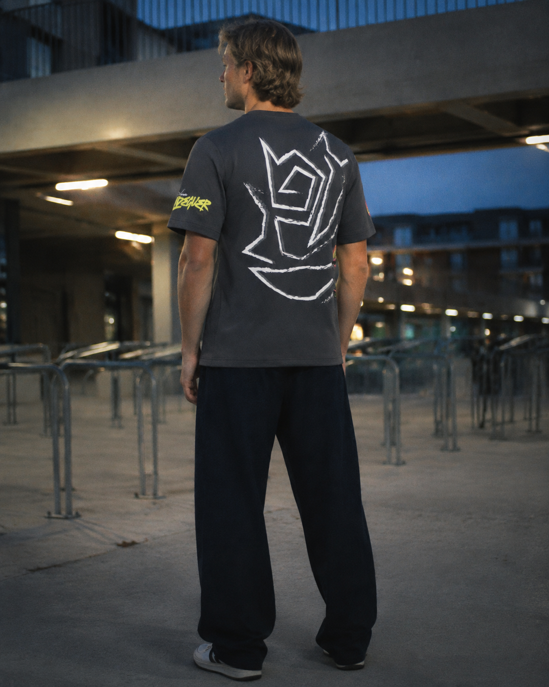 Fermín Aldeguer #54 T-Shirt Replica Herren 2026 IXON – Anthrazit / Hellgelb