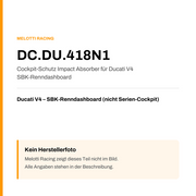Melotti Racing Dashboard Protection DC.DU.418N1 für Ducati V4 SBK-Renndashboard, Datenkarte (kein Herstellerfoto)