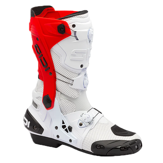 Bottes de moto Sidi Rex Air Blanc/Rouge 391 