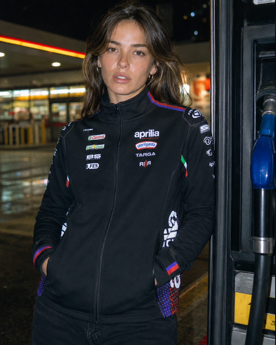 Sudadera con cremallera tipo réplica del equipo de carreras Aprilia Racing Team 2026 para hombre IXON 