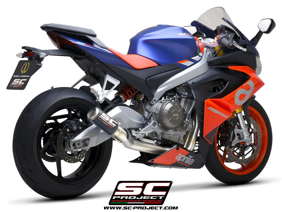 SC-Project Paslanmaz Çelik Komple Sistem 2-1 CR-T Aprilia RS 660 (20-24) 