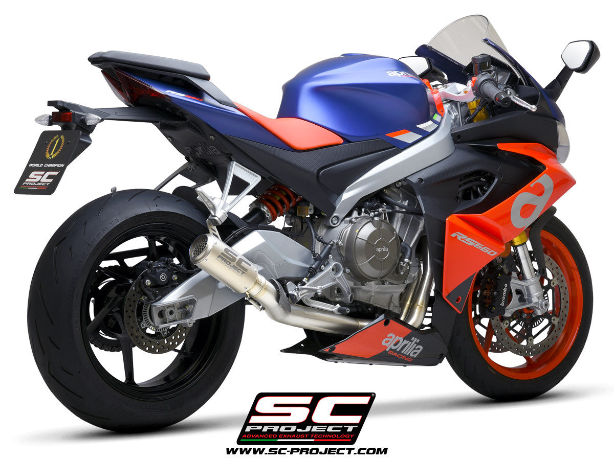 SC-Project Paslanmaz Çelik Komple Sistem 2-1 CR-T Aprilia RS 660 (20-24) 