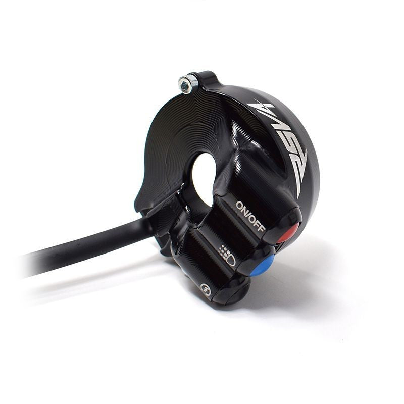 Gasgriffgehäuse mit integriertem Lenkerschalter JetPrime Aprilia RSV4/1100 Factory/RF/RR (17-20) JP ACC 009