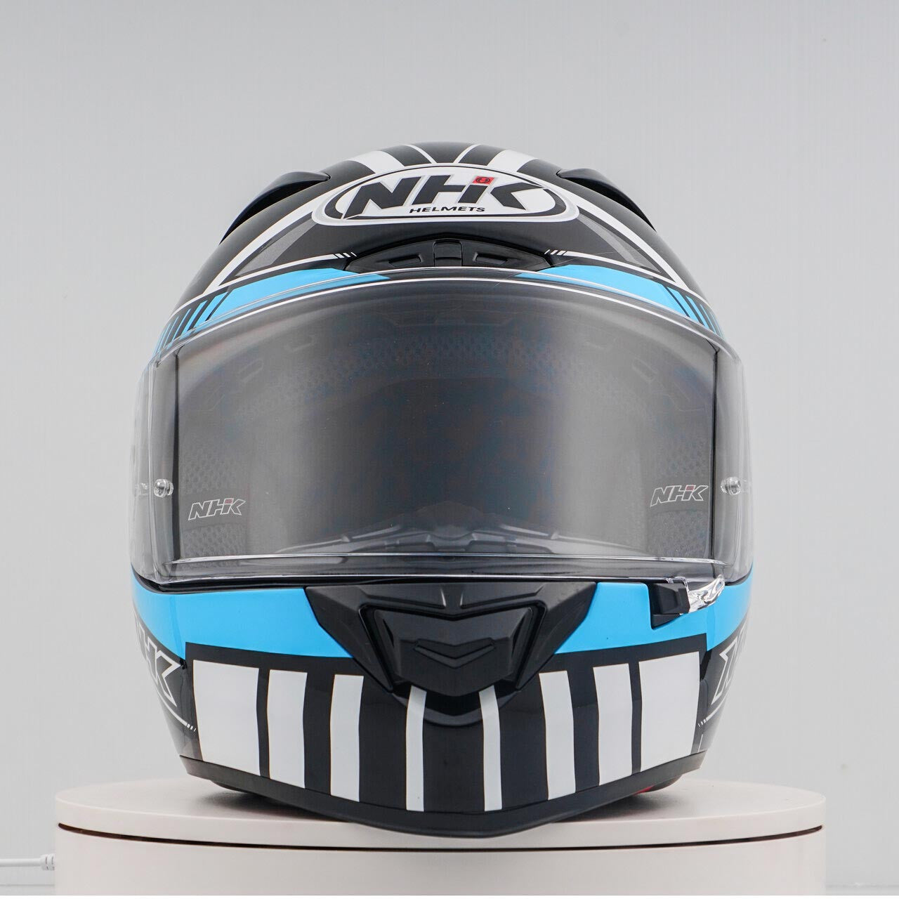 blue glitter motorcycle helmet NHK GP-R Tech Race Helm Magi Black/Blue (Glitter Blue) – TGP MotoRacing
