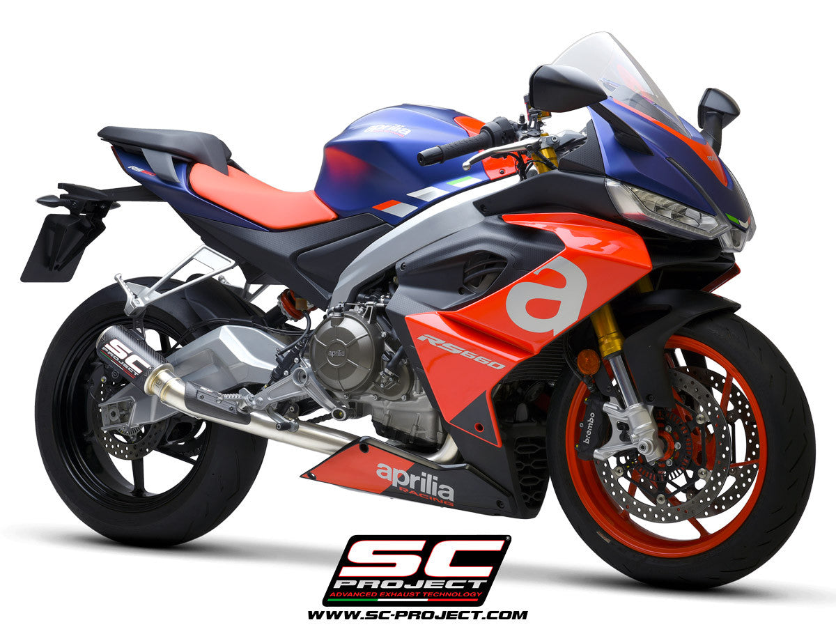 SC-Project Paslanmaz Çelik Komple Sistem 2-1 CR-T Aprilia RS 660 (20-24) 