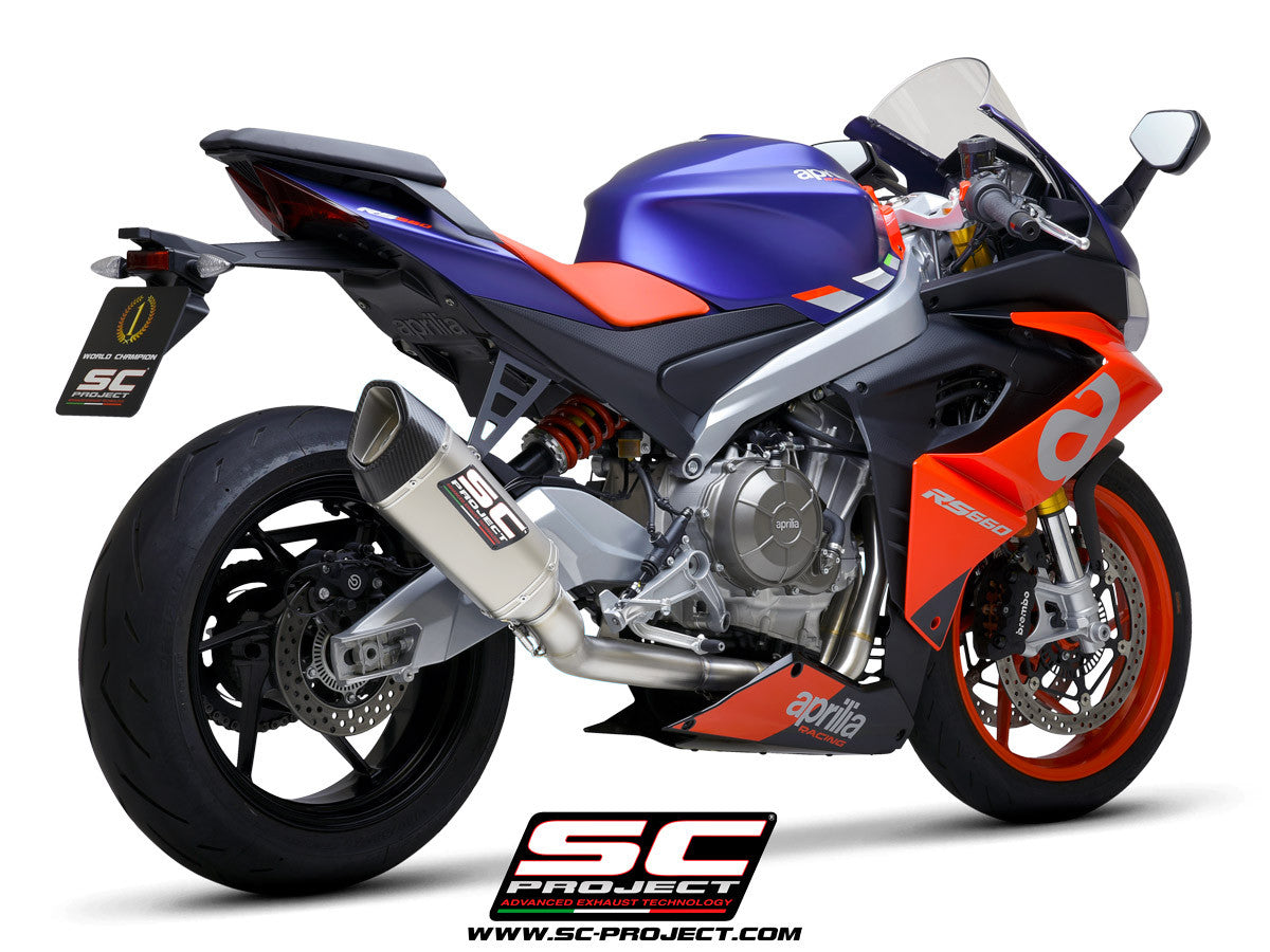 SC-Project Trofeo Titan sistema de escape completo 2-1 SC1-R Aprilia RS 660 (20-25) A23A-TC90 