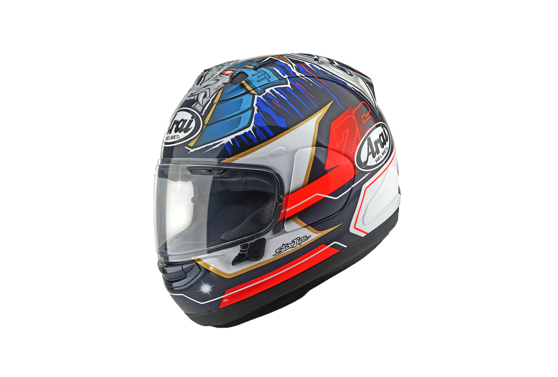 arai dani pedrosa helmet RX-7V EVO Shogun Motorcycle Felli Pelli Moto generation family company of riders Arai Corsair-X Dani Samurai-2 Blue/Red