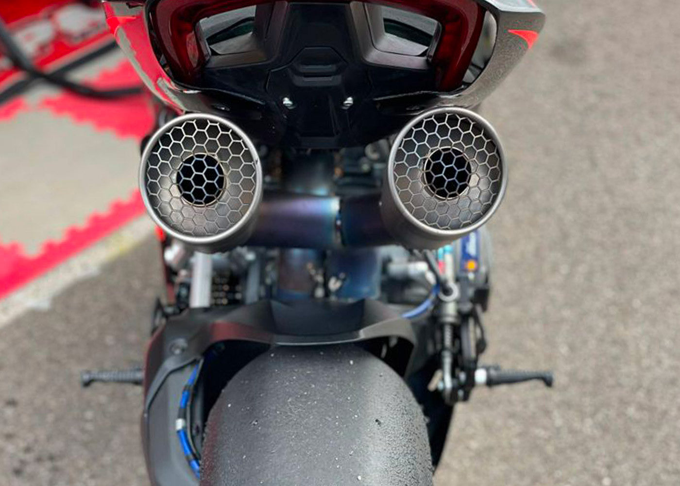 Spark Exhaust Komplettanlage Untersitz Grid-O Titanium Ducati Panigale 959 (16-19) GDU8832T