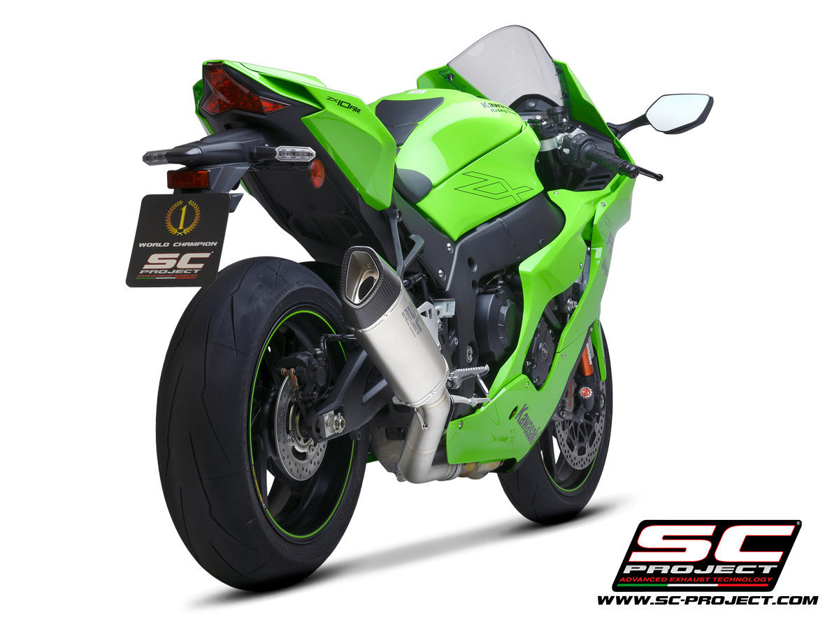 SC-Project Slip-On SC1-R + KAT-Ersatzrohr Kawasaki ZX-10 R/RR (21-26) K38A-DET91C