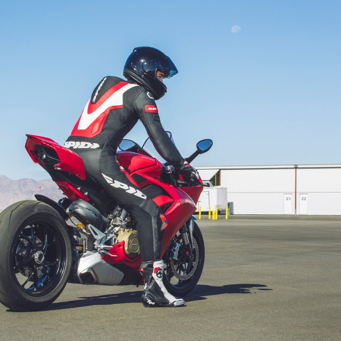 Spidi Laser Pro tuta intera Tuta in pelle – Tuta da corsa perforata | Uomo | Rosso | Y154014 