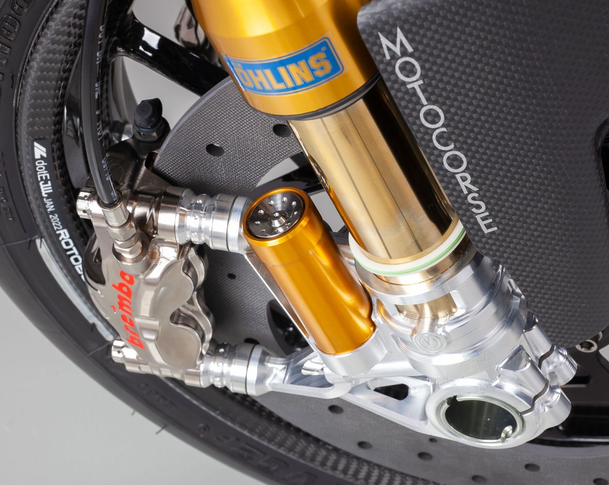 Set de pieds de fourche CNC 108 mm « GP Style » Motocorse Ducati Panigale V4/S/R (18-24) 