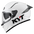 KYT R2R Helmet Plain White Y6R200W3 