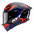 KYT TT-Revo Helmet Speeding Black / Red / Blue Y6TR0053 