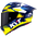 KYT R1R Racing Helmet Carbon Diamond Blue / Yellow Y6R10005 