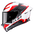 KYT TT-Revo Helmet Speeding White / Red Y6TR0051 